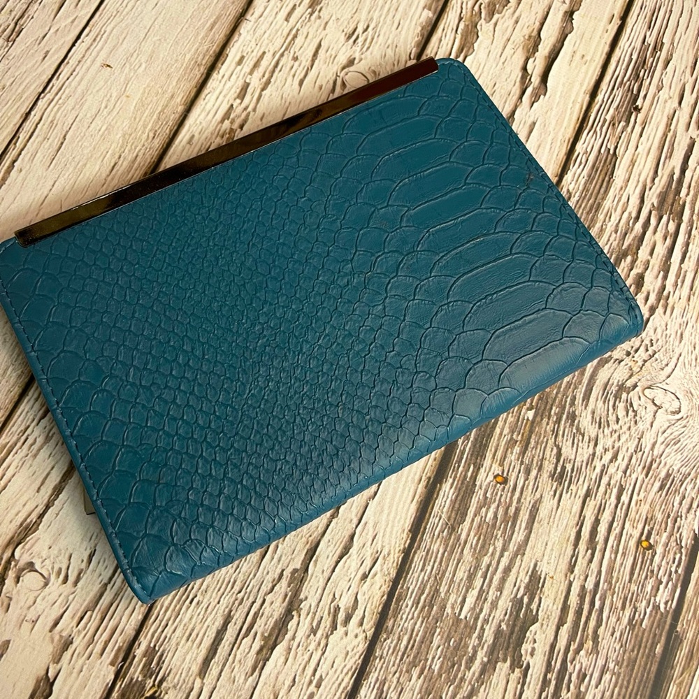 Blue “snakeskin” Mossimo wallet/clutch